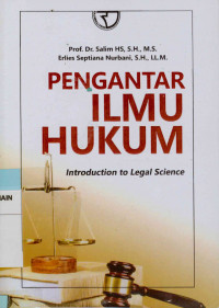 Image of Pengantar ilmu hukum  : Introduction to legal science