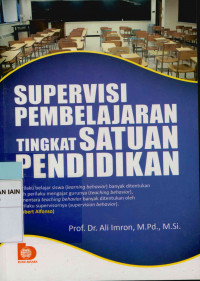 Image of Supervisi pembelajaran tingkat satuan pendidikan