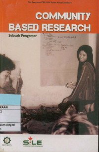 Image of Community based research : sebuah pengantar