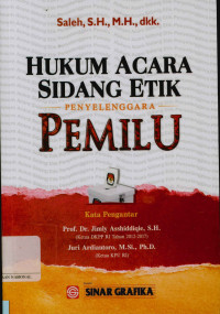 Image of Hukum acara sidang etik penyelenggara pemilu