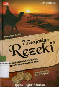 Image of 7 keajaiban reseki : Rezeki bertambah, nasib berubah, dalam 99 hari, dengan otak kanan
