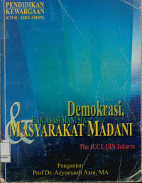 Image of Pendidikan kewarganegaraan (Civic Education) Demokrasi, Hak Asasi manusia,Masyarakat Madani
