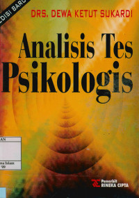 Image of Analisis Tes Psikologis : Dalam penyelenggaraan bimbingan di sekolah