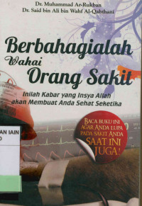Image of Berbahagialah wahai orang sakit