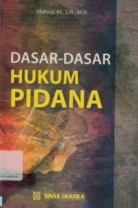 Image of Dasar-dasar hukum pidana