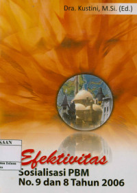 Image of Efektivitas Sosialisasi PBM No.9 dan 8 Tahun 2006