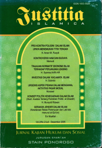 Image of Justitia ISLAMICA : Jurnal Kajian Hukum dan Sosial
