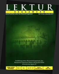Image of LEKTUR: Keagamaan= Jurnal Penelitian Lektur dan Khazanah Keagamaan