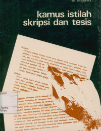 Image of Kamus istilah skripsi dan tesis Edisi Kedua