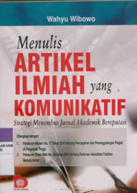 Image of Menulis artikel ilmiah yang komunikatif