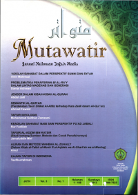 Image of MUTAWATIR: JURNAL KEILMUAN TAFSIR HADIS