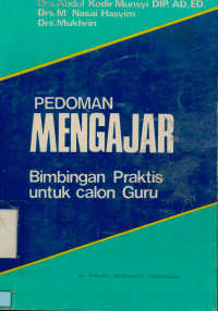 Image of Pedoman mengajar : Bimbingan praktis untuk calon guru