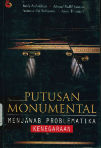 Image of Putusan momuntal menjawab problematika kenegaraan
