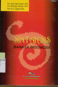 Image of Sintaksis bahasa Indonesia