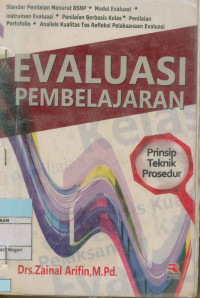 Image of Evaluasi pembelajaran : Prinsip,Teknik, Prosedur