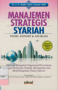 Image of Manajemen Strategis Syariah: Teori, Konsep & Aplikasi