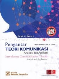Image of Pengantar Teori Komunikasi; Analisis dan Aplikasi