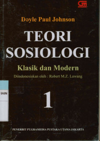 Image of Teori Sosiologi Klasik Dan Modern